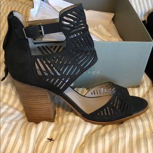 Black Hinge Heels. Never worn
